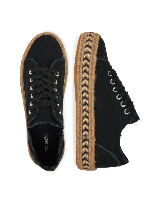 DeeZee DeeZee Espadryle ZYKS305 Czarny