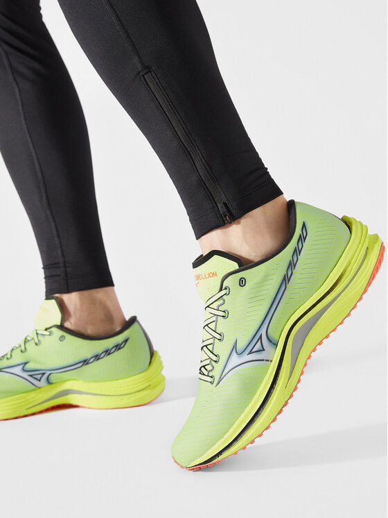 Mizuno Mizuno Tekaški čevlji Wave Rebellion J1GC211702 Zelena