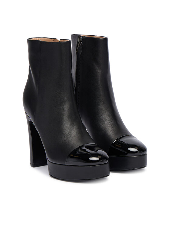Guess Guess Botki FLFRNT LEA10 Czarny