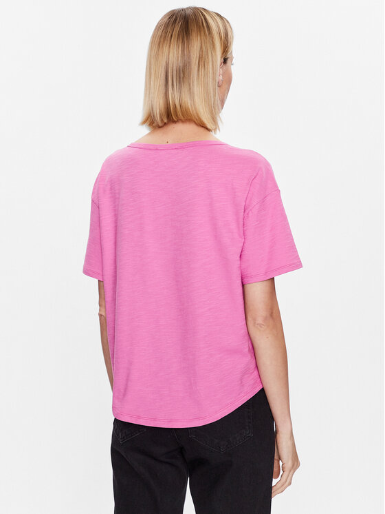 United Colors Of Benetton United Colors Of Benetton T-shirt 3BVXD1033 Ružičasta Relaxed Fit