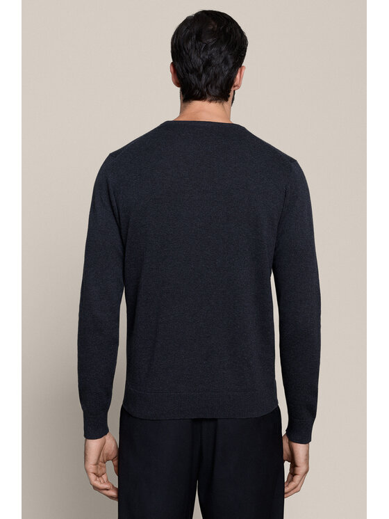 Lancerto Lancerto Sweter Christopher SW000211556009 Szary Regular Fit