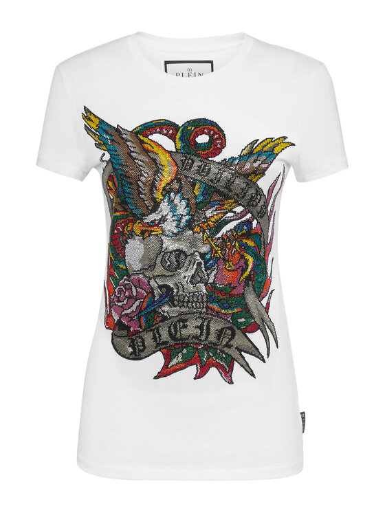 PHILIPP PLEIN PHILIPP PLEIN T-shirt 14903 Bianco Regular Fit