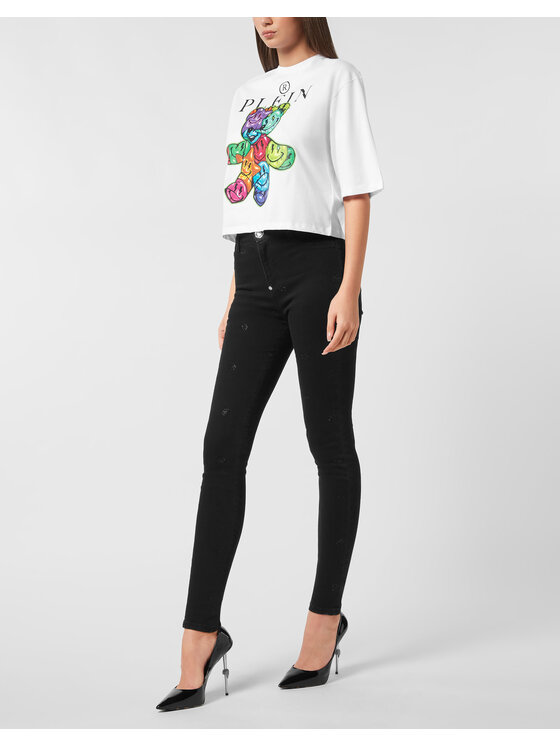 PHILIPP PLEIN PHILIPP PLEIN T-shirt 25627 Bianco Regular Fit