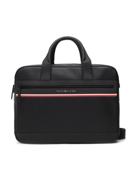 Tommy Hilfiger Torba za laptop Th Stripe Computer Bag AM0AM10301 Crna Modivo.hr