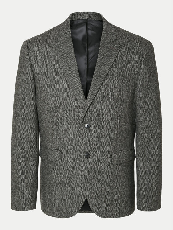 Selected Homme Selected Homme Sacou 16094332 Gri Slim Fit