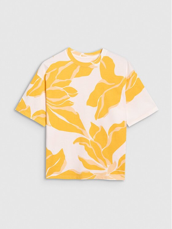 4F 4F T-Shirt 4FRSS25TTSHF2692-90A Kolorowy Oversize