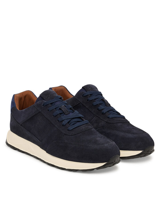 Clarks Clarks Sneakersy Radwell Tie 26186565 Tmavomodrá