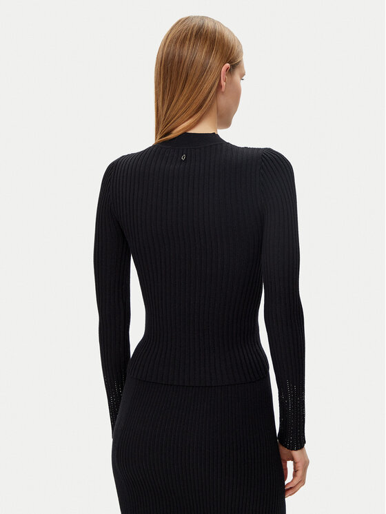 Guess Guess Džemper W5RR15 Z2Y50 Crna Regular Fit