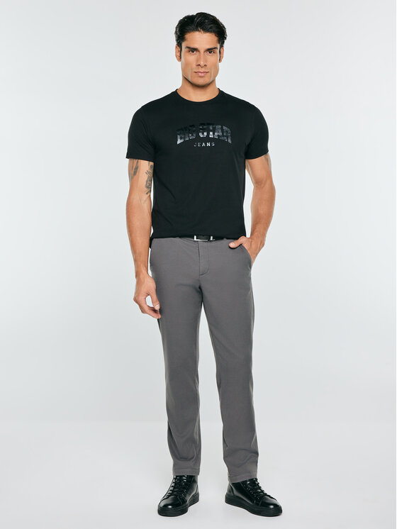 BIG STAR BIG STAR T-Shirt MERON Czarny Basic Fit