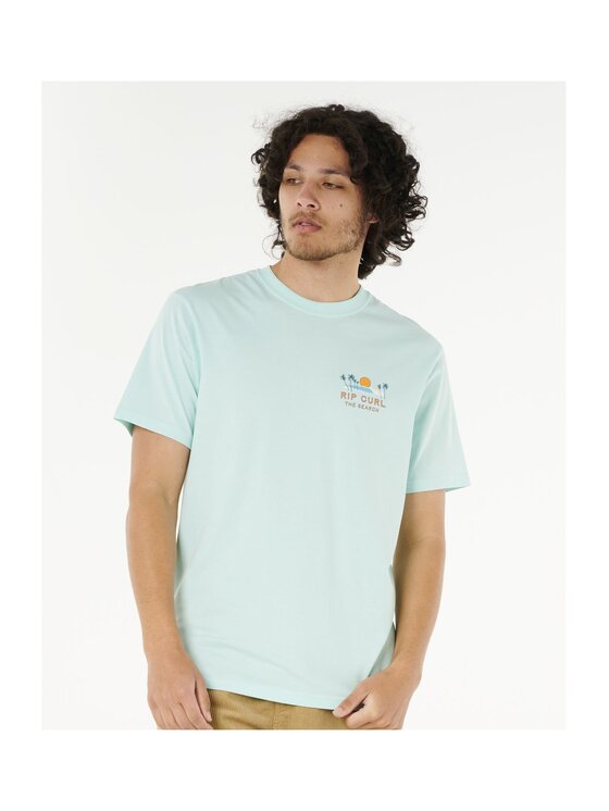Rip Curl Rip Curl T-Shirt Aots - Cody Welsh Tee Niebieski Relaxed Fit