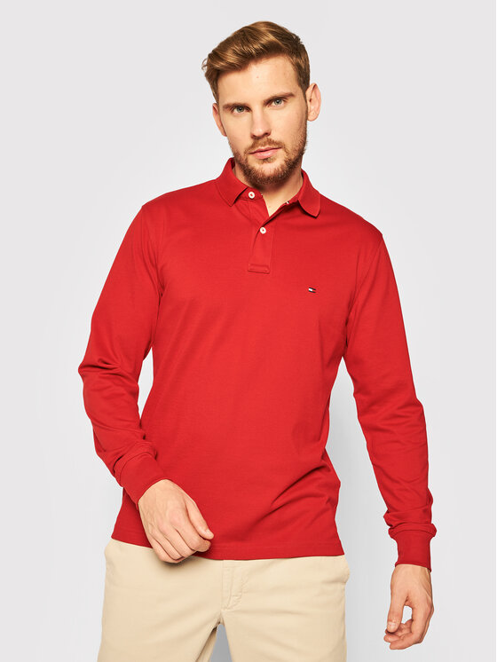 Tommy Hilfiger Polo MW0MW15473 Rouge Regular Fit Modivo.fr