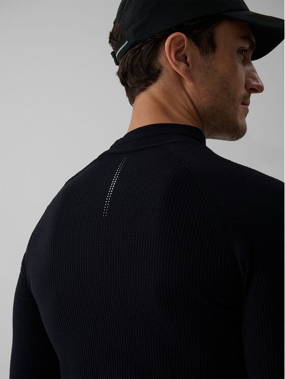 4F 4F Koszulka techniczna RUNNING Czarny Slim Fit