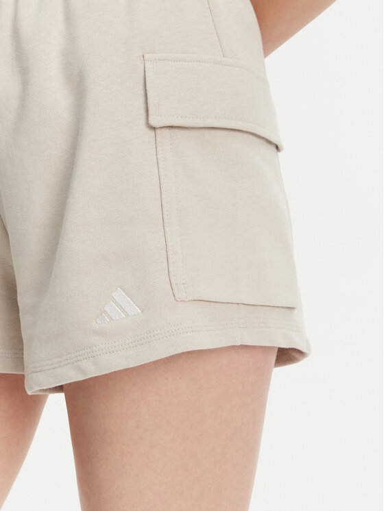 adidas adidas Pantaloncini sportivi Essentials Small Logo JC5699 Beige Loose Fit