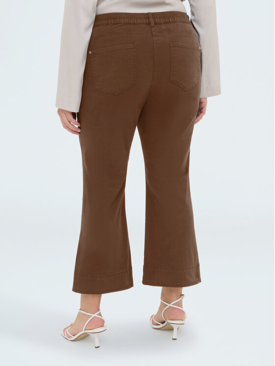 Fiorella Rubino Fiorella Rubino Pantaloni di tessuto P707T005160N002 Marrone Flare Fit