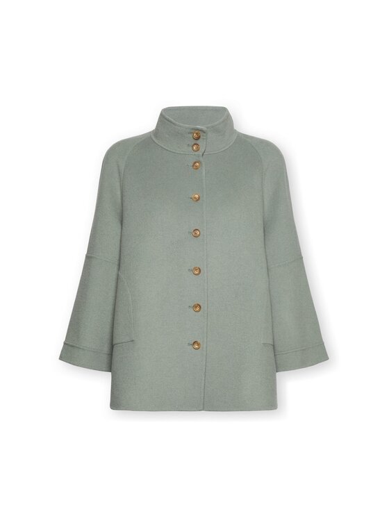 Elena Mirò Elena Mirò Cappotto invernale 8005Z000033N0A5 Verde chiaro Boxy Fit