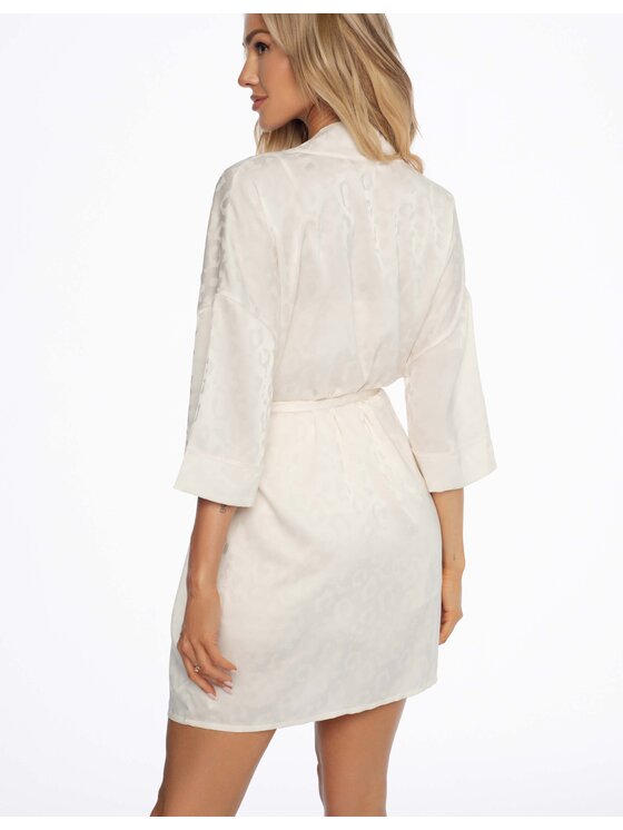 Esotiq Esotiq Szlafrok 41521-01X Biały Relaxed Fit