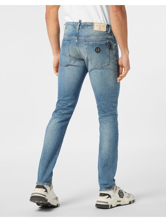 PHILIPP PLEIN PHILIPP PLEIN Jeansy 25443 Niebieski Straight Leg