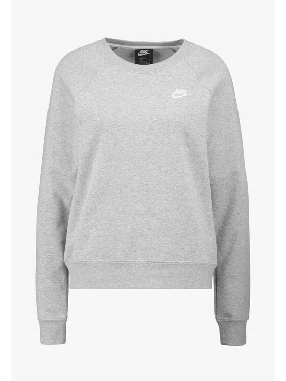 Nike Nike Bluza Sportswear Essential Szary Regular Fit