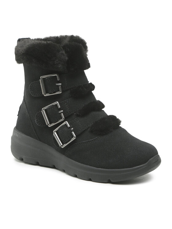 Skechers Skechers Botki Buckle Up 144154/BBK Czarny