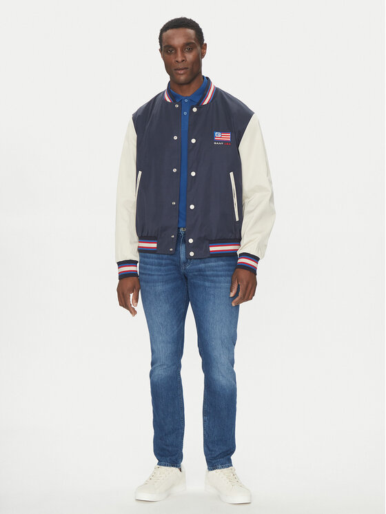 Gant Gant Kurtka bomber Varsity 7006519 Granatowy Regular Fit