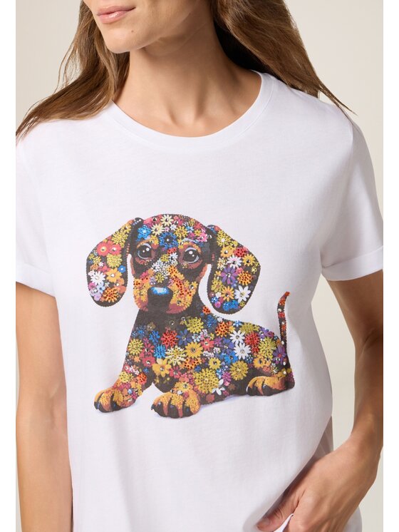 Oltre Oltre T-Shirt G080J004429N0S1 Biały Regular Fit