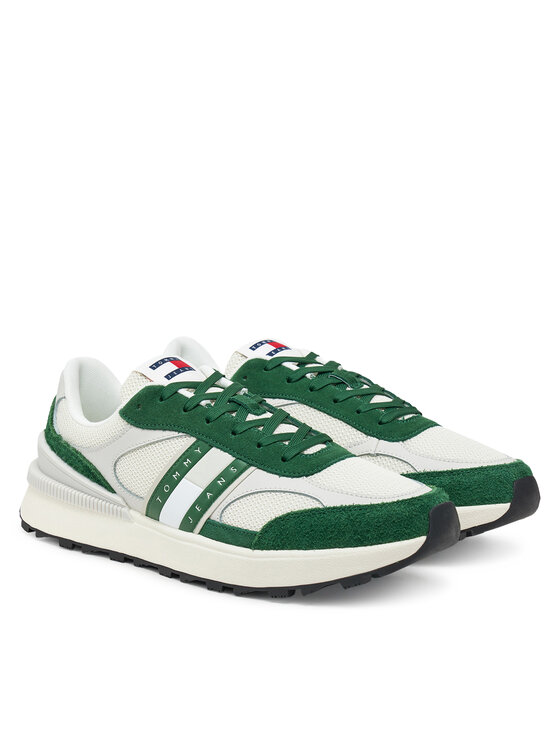 Tommy Jeans Tommy Jeans Sneakersy Tjm Technical Runner Ess EM0EM01537 Zielony