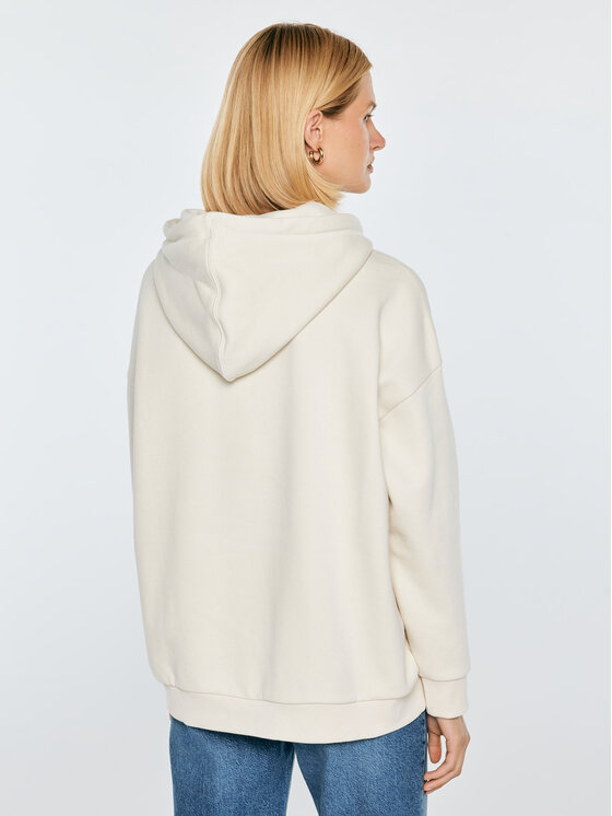 BIG STAR BIG STAR Bluza ROMANA Kremowy Basic Fit
