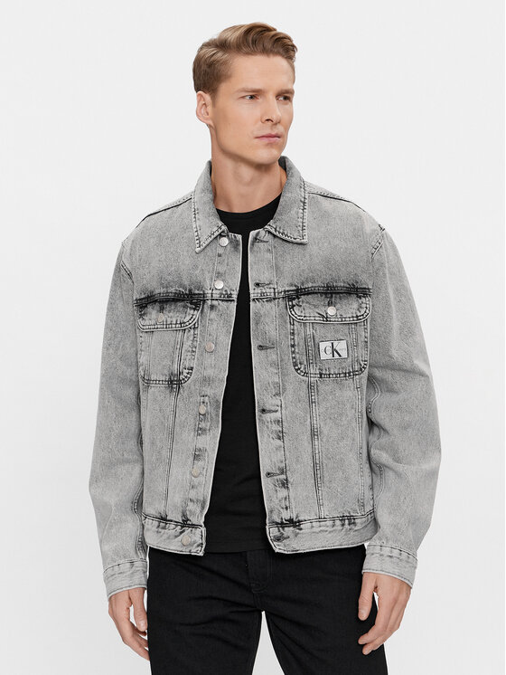 Calvin Klein Jeans Calvin Klein Jeans Дънково яке 90's J30J324574 Сив Regular Fit