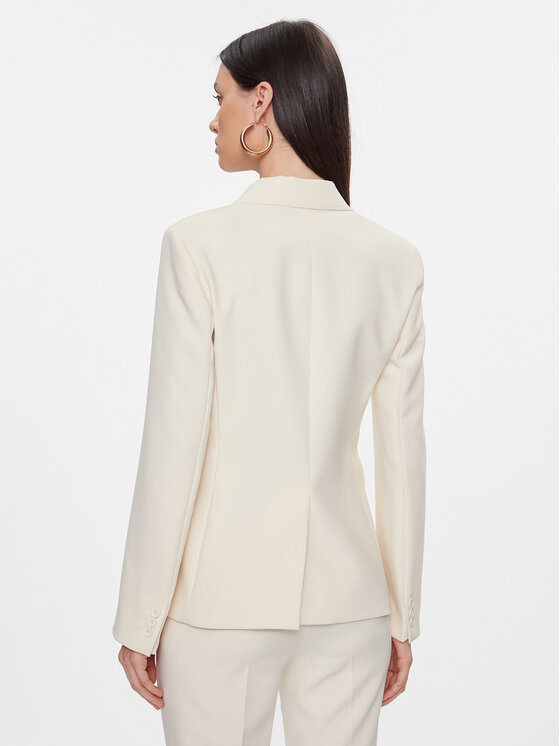 Max Mara Leisure Max Mara Leisure Marynarka Uva 2415041031 Écru Regular Fit
