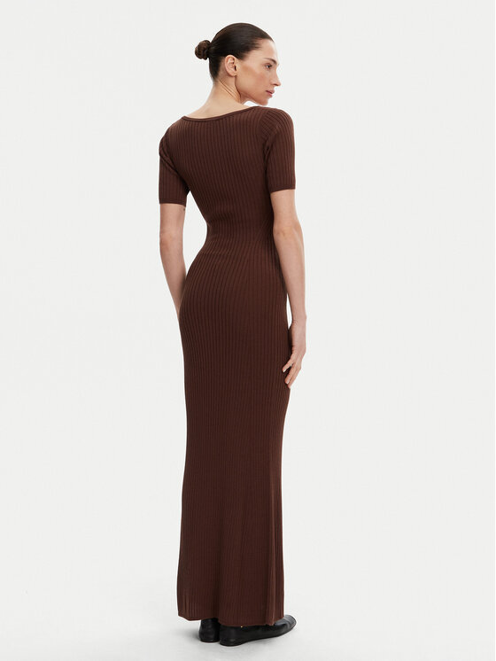Herskind Herskind Džemper haljina Toffee 5536106 Smeđa Regular Fit