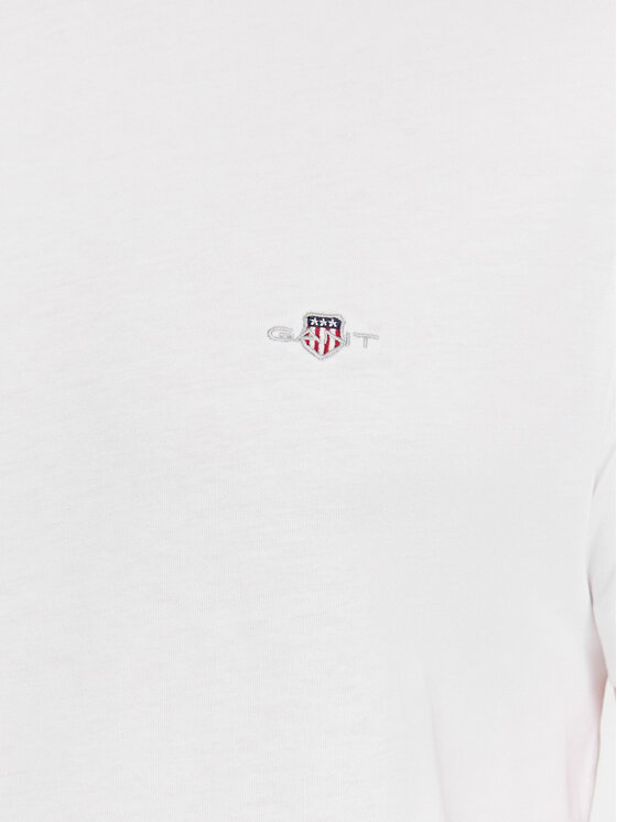 Gant Gant T-shirt Shield 2003185 Bijela Slim Fit