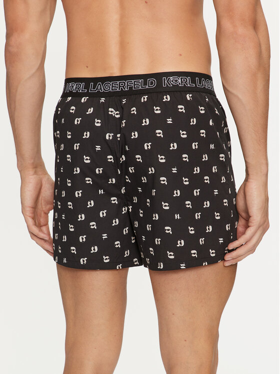 KARL LAGERFELD KARL LAGERFELD Set di 3 boxer Ikonik 2.0 246M2101 Nero