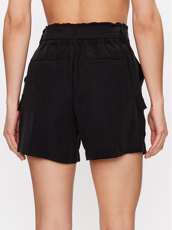 DKNY Medžiaginiai šortai P3BWTR10 Juoda Regular Fit | Modivo.lt