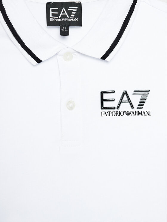 EA7 Emporio Armani EA7 Emporio Armani Polo majica 8NBF51 BJ02Z 1100 Bela Regular Fit