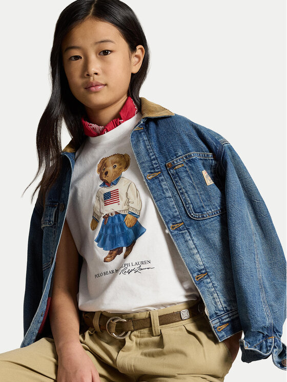 Polo Ralph Lauren Polo Ralph Lauren T-särk 313A98403001 Valge Regular Fit