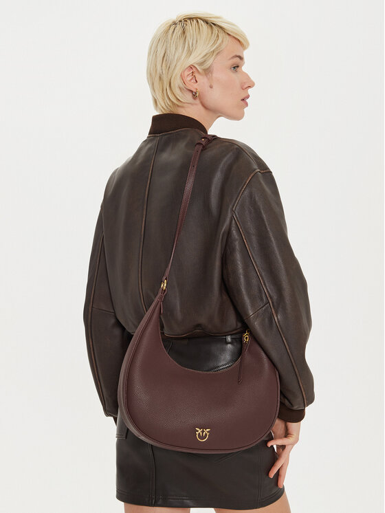 PINKO PINKO Käekott Brioche Hobo Classic AI 24-25 PLTT 101526 A29Q Pruun
