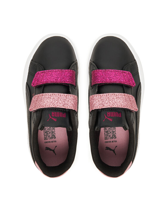 Puma Puma Sneakersy Smash 3.0 L Glitter Velcro V Ps 395609 07 Czarny