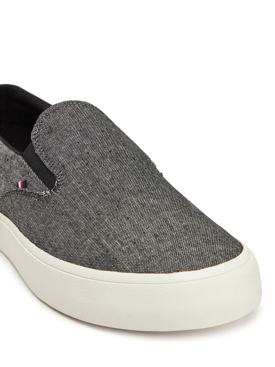 Tommy Hilfiger Tommy Hilfiger Гуменки Th Hi Vulc Low Slip On Ch FM0FM05390 Сив