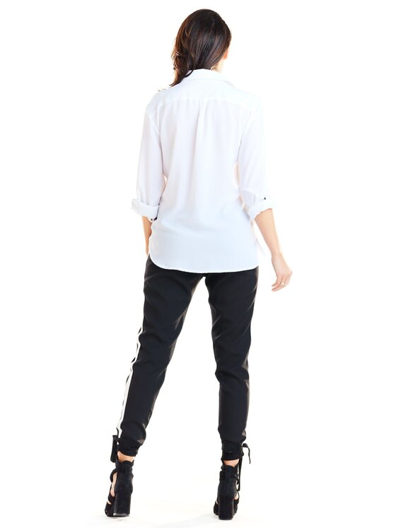 Awama Awama Spodnie damskie A270 Czarny Basic Fit