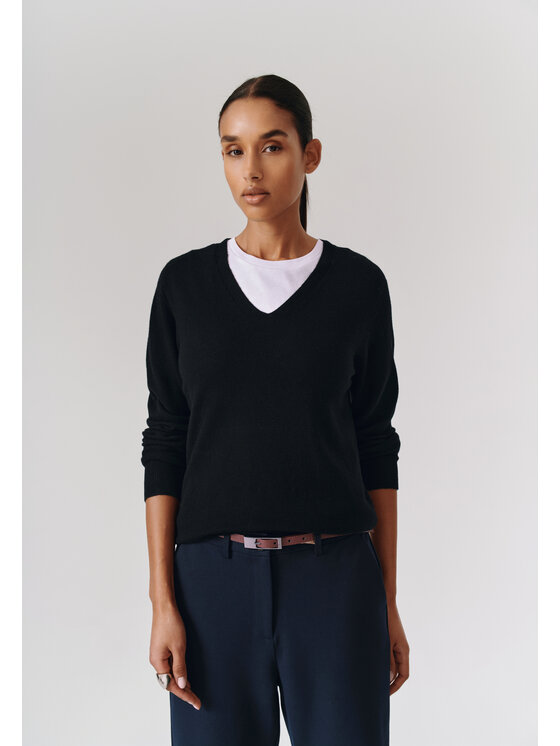 TATUUM TATUUM Sweter MERSA Czarny Classic Fit