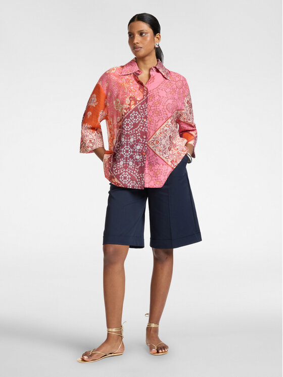 Elena Mirò Elena Mirò Szorty materiałowe P097P000444N0H4 Niebieski Regular Fit