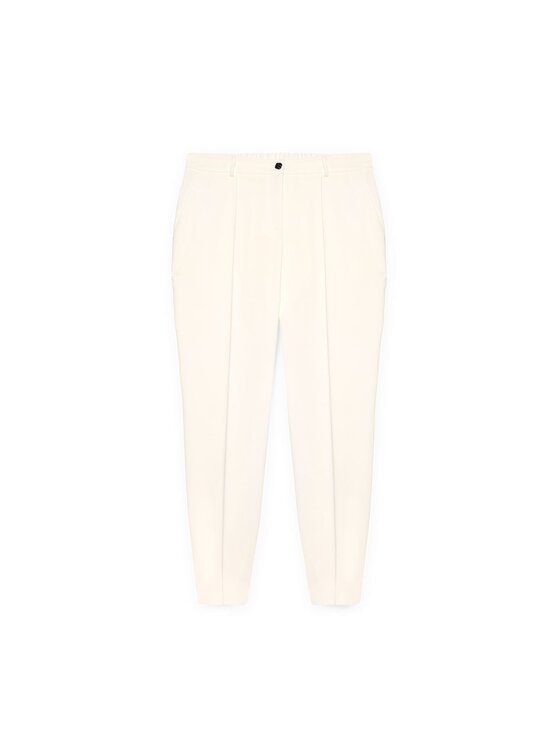 Fiorella Rubino Fiorella Rubino Spodnie materiałowe P168T004997N011 Biały Regular Fit