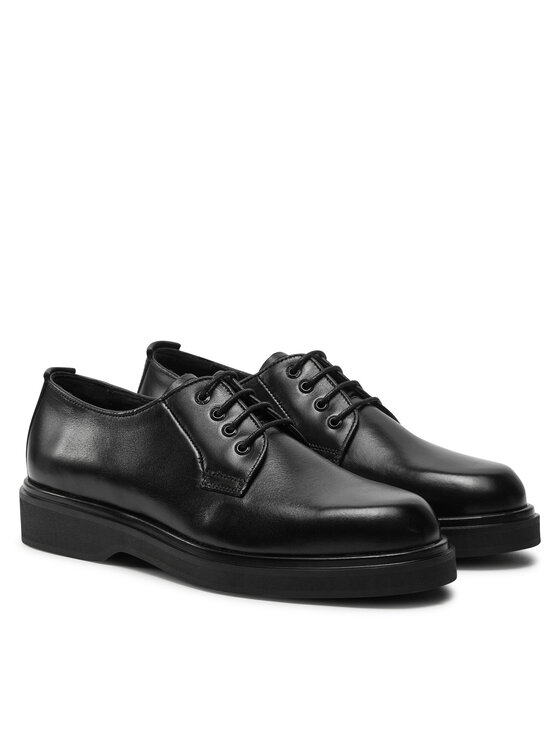 Calvin Klein Calvin Klein Nizki čevlji Lace Up - Lth HW0HW02278 Črna
