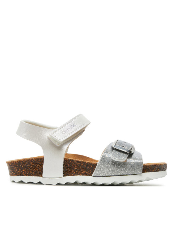 Geox Geox Basutės B Sandal Chalki Girl B922RA 0NFKC C0007 S Balta