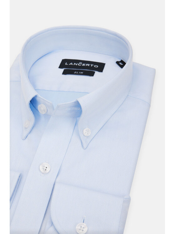 Lancerto Lancerto Koszula Evita KO073123000034 Błękitny Slim Fit