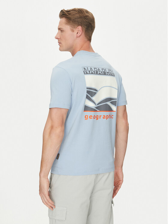 Napapijri Napapijri T-Shirt S-Sovana NP0A4IE4 Světle modrá Regular Fit