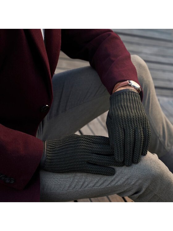 napo gloves napo gloves Rękawiczki Męskie napoCROCHET (czarny/zielony) XL Zielony