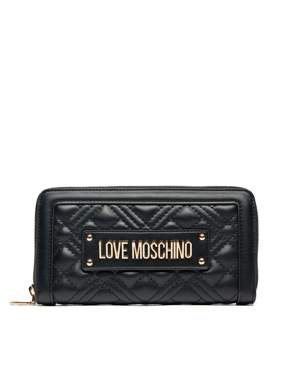 LOVE MOSCHINO Liels sieviešu maks JC5600PP1LLA0000 Melns