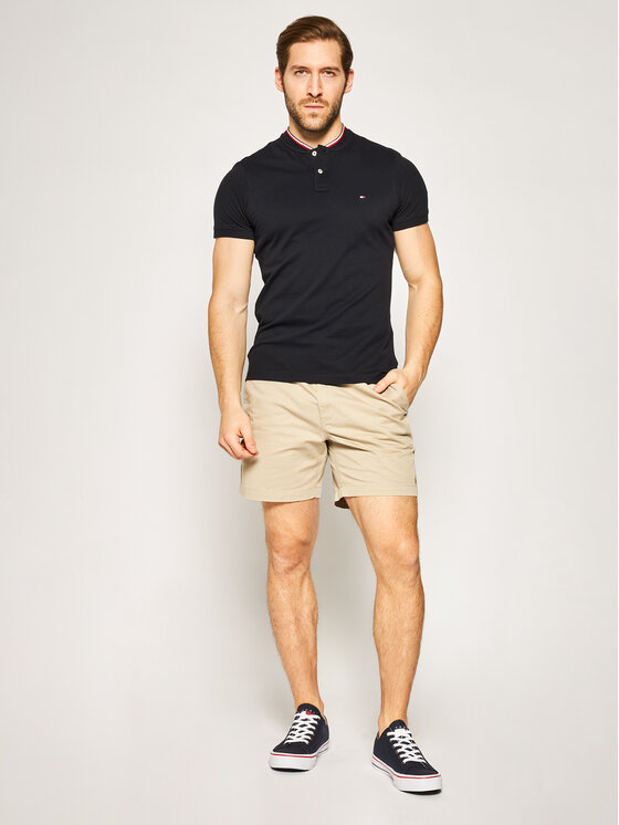 Tommy Hilfiger Poloko ile MW0MW13091 Tmavomodr Slim Fit Modivo.cz