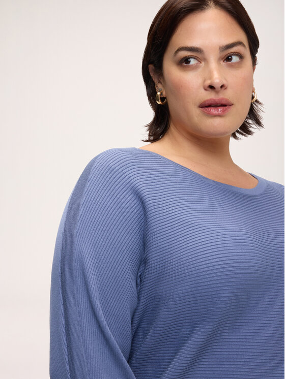 Fiorella Rubino Fiorella Rubino Sweter M216E002236N034 Niebieski Over Fit
